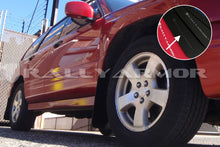 Rally Armor UR Black Mud Flap w/ Grey Logo Subaru Forester 1998-2002 | MF13-UR-BLK/GRY