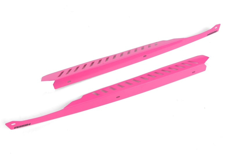 Perrin 08-14 Subaru WRX/STI Fender Shroud Set - Hyper Pink | PSP-ENG-549HP