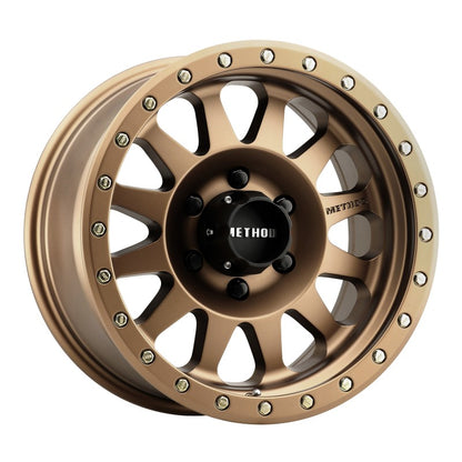 Method MR304 Double Standard 16x8 0mm Offset 6x5.5 108mm CB Method Bronze Wheel |  MR30468060900