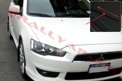 Rally Armor UR Black Mud Flap w/ Red Logo Mitsubishi Lancer 2007-2017 | MF8-UR-BLK/RD