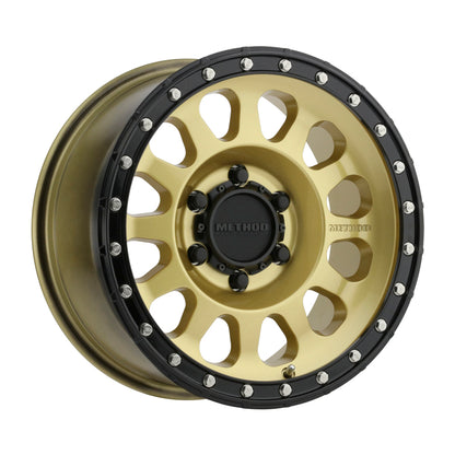 Method MR315 16x8 0mm Offset 6x120 67mm CB Gold/Black Street Loc Wheel