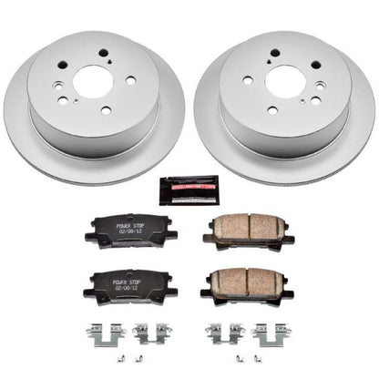 Power Stop Rear Z17 Evolution Geomet Coated Brake Kit Lexus RX330 2004-2006 / RX350 2007-2009 / RX400h 2006-2008 / Toyota Highlander 2004-2007 | CRK5333