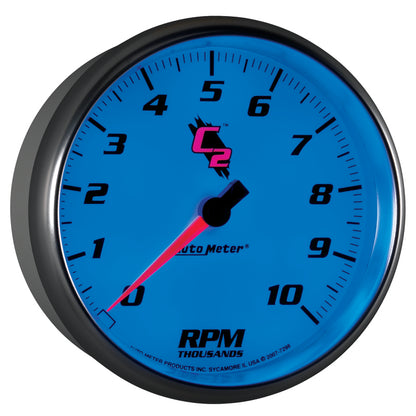 Autometer C2 5 inch 10000 RPM In-Dash Tachometer Universal | 7298