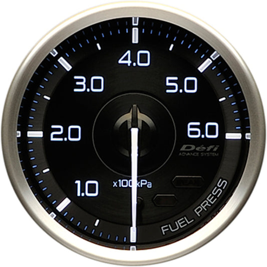 DEFI Advance A1 60mm Fuel Pressure Gauge 600KPA Universal | DF15101