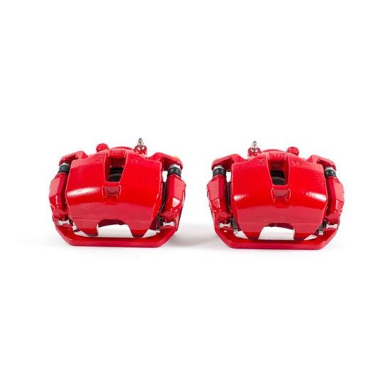 Power Stop Front Red Calipers w/ Brackets Pair Infiniti FX35 2003-2005 / FX45 2003-2005 | S2876