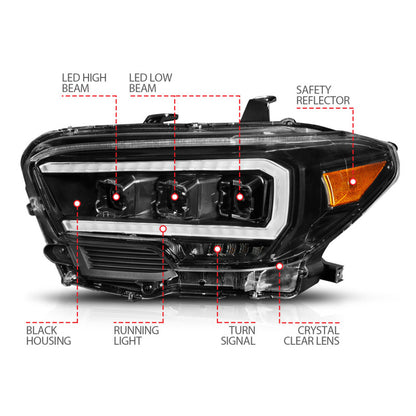 ANZO TRD LED Projector Headlights Toyota Tacoma 2016-2017 | 111500