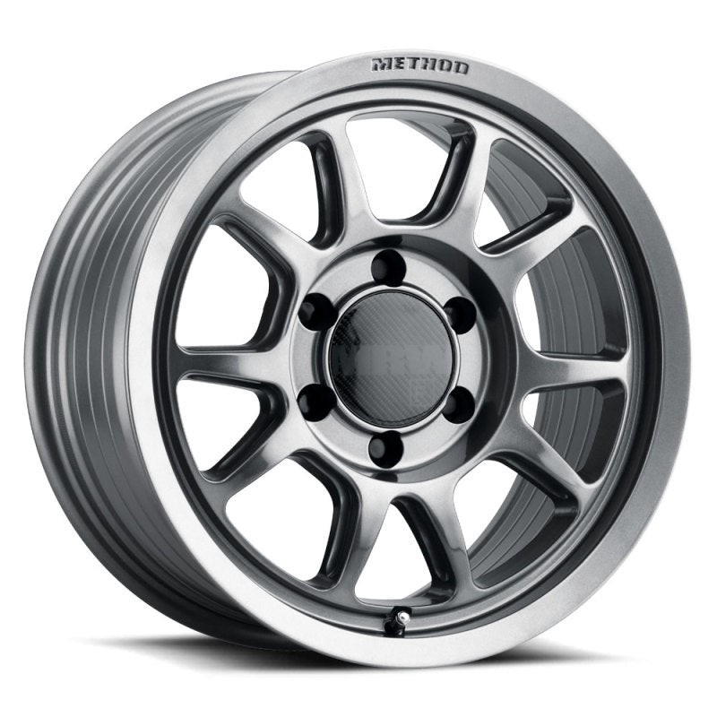 Method MR313 17x8.5 0mm Offset 6x120 67mm CB Gloss Titanium Wheel