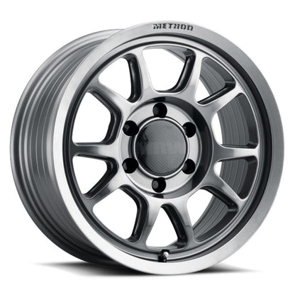 Method MR313 17x8.5 0mm Offset 6x120 67mm CB Gloss Titanium Wheel