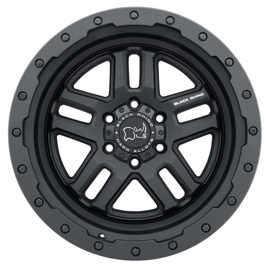 Black Rhino Barstow 18x8.0 5x114.3 ET30 CB 76.1 Textured Matte Black Wheel