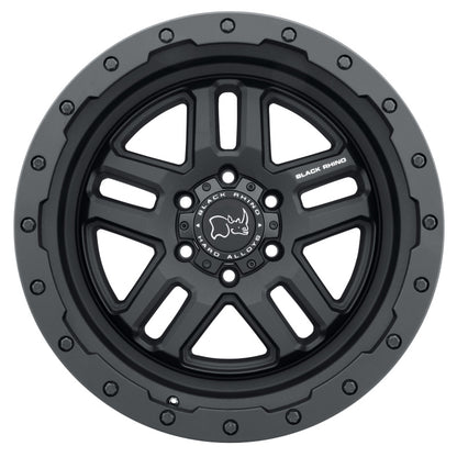 Black Rhino Barstow 17x8.0 5x114.3 ET30 CB 76.1 Textured Matte Black Wheel