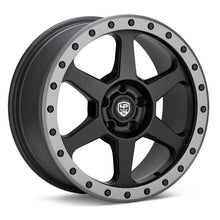LP Aventure LP3 Wheel 17x8 +20 5x100 Black w/ Grey Ring Universal | LP3L178510020BGR