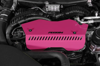 Perrin 2022+ Subaru WRX Pulley Cover - Hyper Pink | PSP-ENG-153HP