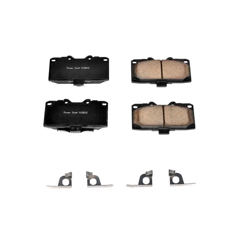 Power Stop 06-07 Subaru Impreza Front Z17 Evolution Ceramic Brake Pads w/Hardware | 17-1182