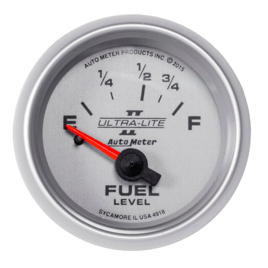 Autometer Ultra-Lite II Gauge Fuel Level 2 1/16in 16e To 158f Electric Universal | 4918