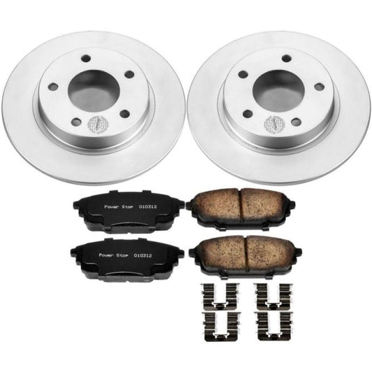 Power Stop Rear Z17 Evolution Geomet Coated Brake Kit Mazda Protege 2001-2003 | CRK792