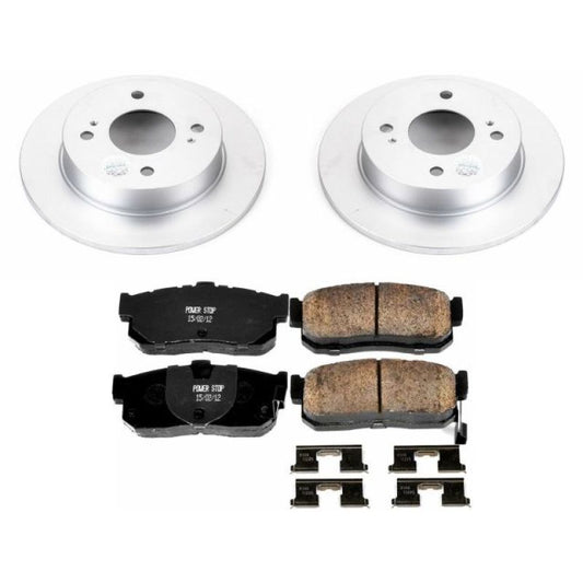 Power Stop Rear Z17 Evolution Geomet Coated Brake Kit Infiniti G20 1991-2001 / Nissan Altima 1993-2001 / Sentra 2000-2001 | CRK740