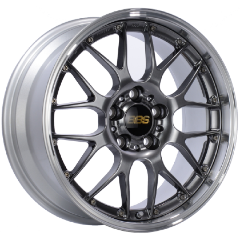 BBS RS-GT 18x9 5x120 ET45 / 72.5 CB Diamond Black Center Diamond Cut Lip Wheel | RS946HDBPK