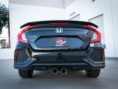 aFe Takeda 2.5in 304SS Cat-Back Exhaust System w/ Carbon Tips Honda Civic Si 2017-2020 | 49-36619-C