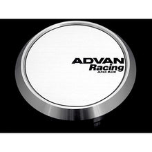 Advan 73mm Flat Centercap - White/Silver Alumite - Universal | V2386