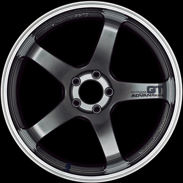 Advan GT 18x10 +22 5x114.3 Machining & Racing Metal Black Wheel - Universal (YAQ8K22EHB)-avnYAQ8K22EHB-YAQ8K22EHB-Wheels-Advan-18x10-+22mm-5x114.3-JDMuscle