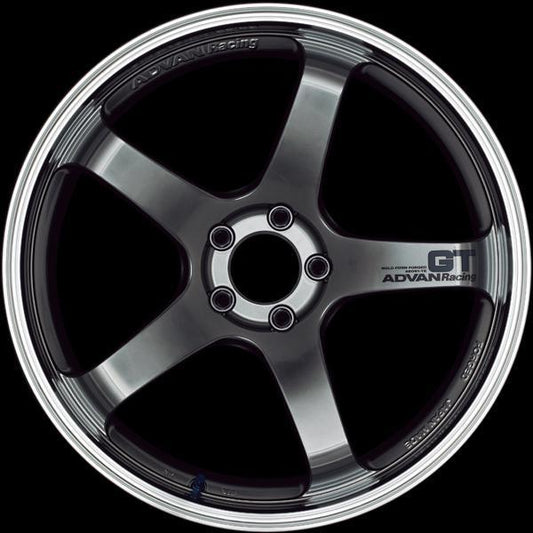 Advan GT 18x10.5 +15 5x114.3 Machining & Racing Metal Black Wheel - Universal (YAQ8L15EHB)-avnYAQ8L15EHB-YAQ8L15EHB-Wheels-Advan-18x10.5-+15mm-5x114.3-JDMuscle