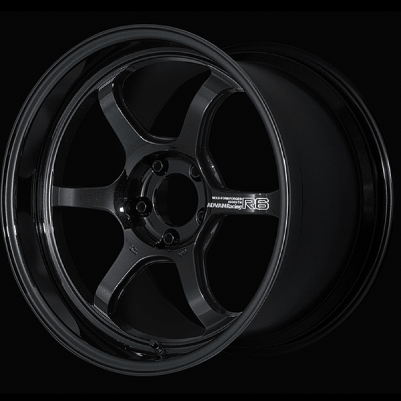 Advan R6 18x10.0 +24 5 - 114.3 Racing Titanium Black Wheel - JDMuscleNon - CategorizedavnYA68K24ETB