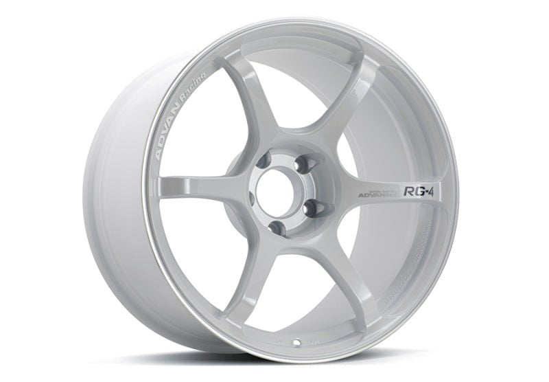 Advan RG - 4 18x9.5 +45 5 - 120 Racing White Metallic & Ring Wheel - JDMuscleNon - CategorizedavnYA48J45WWMR