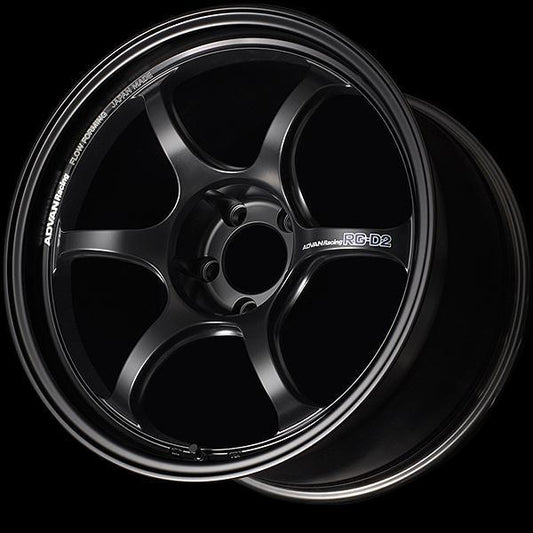 Advan RG-D2 15x5.5 +45 4-100 Semi Gloss Black Wheel - Universal (YAT5B45ASB)-avnYAT5B45ASB-YAT5B45ASB-Wheels-Advan-15x5.5-+45mm-4x100-JDMuscle