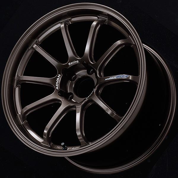 Advan RS-DF Progressive 18x10 +22 5x114.3 Dark Bronze Metallic Wheel - Universal (YAS8K22EDA)-avnYAS8K22EDA-YAS8K22EDA-Wheels-Advan-18x10-+22mm-5x114.3-JDMuscle