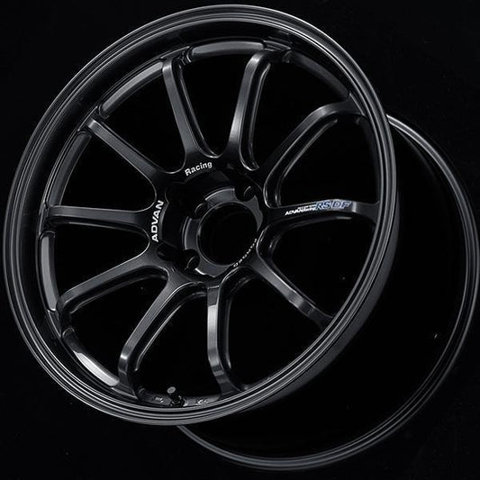 Advan RS-DF Progressive 19x8 +45 5x120 Racing Titanium Black Wheel - Universal (YAS9G45WTB)-avnYAS9G45WTB-YAS9G45WTB-Wheels-Advan-19x8-+45mm-5x120-JDMuscle