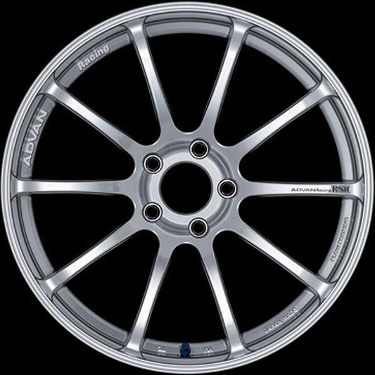 Advan RSII 17x9 +45 5x114.3 Racing Hyper Silver Wheel - Universal (YAP7I45EHS)-avnYAP7I45EHS-YAP7I45EHS-Wheels-Advan-17x9-+45mm-5x114.3-JDMuscle