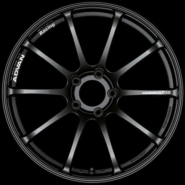 Advan RSII 18x9.5 +42 5x100 Semi Gloss Black Wheel - Universal (YAP8J42DSB)-avnYAP8J42DSB-YAP8J42DSB-Wheels-Advan-18x9.5-+42mm-5x100-JDMuscle