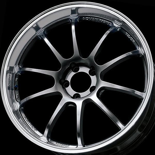 Advan RZ-DF 18x10.5 +25 5x114.3 Machining/Racing Hyper Black Wheel - Universal (YAM8L25EHB)-avnYAM8L25EHB-YAM8L25EHB-Wheels-Advan-18x10.5-+25mm-5x114.3-JDMuscle