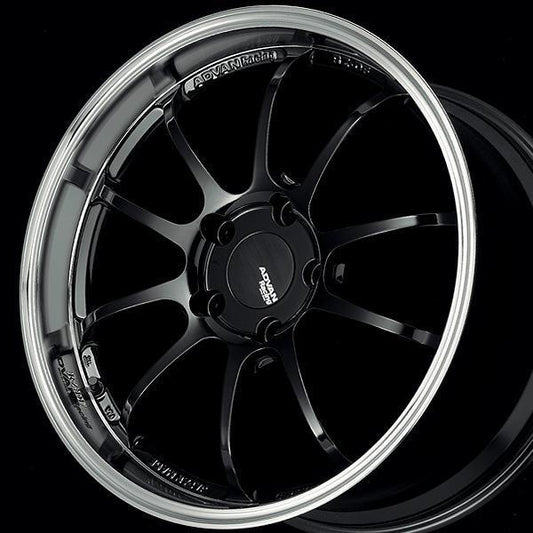 Advan RZ-DF 18x8 +38 5x114.3 Machining & Racing Hyper Black Wheel - Universal (YAM8G38EL)-avnYAM8G38EL-YAM8G38EL-Wheels-Advan-18x8-+38mm-5x114.3-JDMuscle