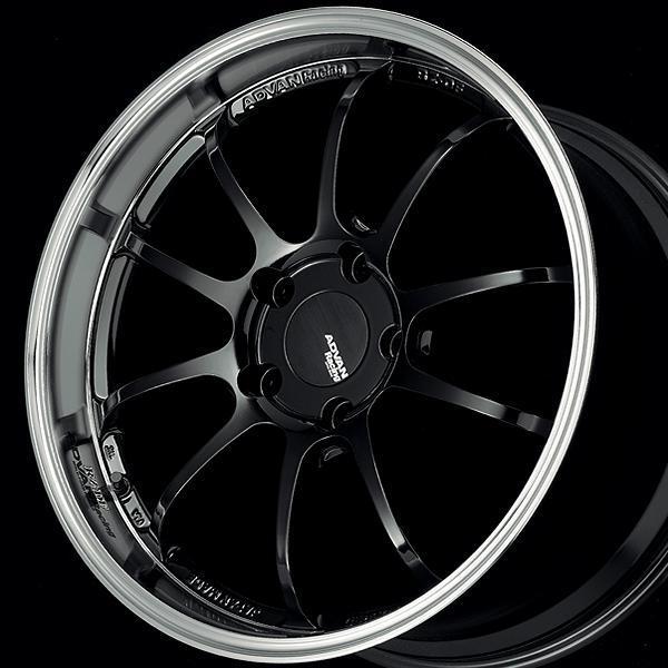 Advan RZ-DF 18x9 +63 5x114.3 Machining & Racing Hyper Black Wheel - Universal (YAM8I63EL)-avnYAM8I63EL-YAM8I63EL-Wheels-Advan-18x9-+63mm-5x114.3-JDMuscle