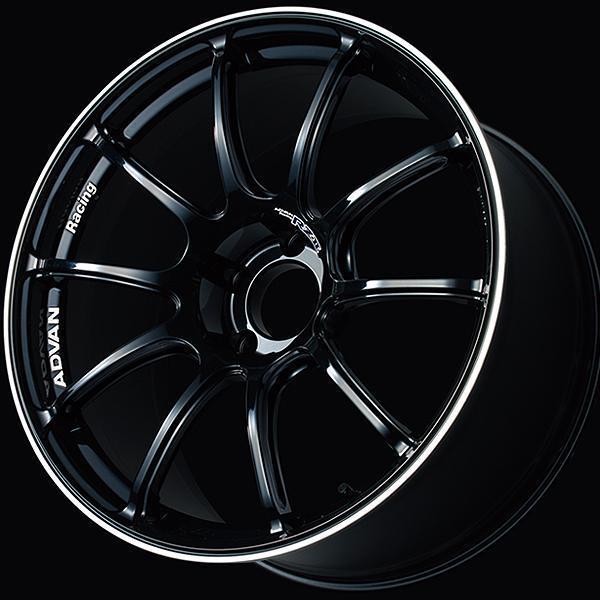 Advan RZII 17x8 +37 5x114.3 Racing Gloss Black Wheel - Universal (YAZ7G37EB)-avnYAZ7G37EB-YAZ7G37EB-Wheels-Advan-17x8-+37mm-5x114.3-JDMuscle