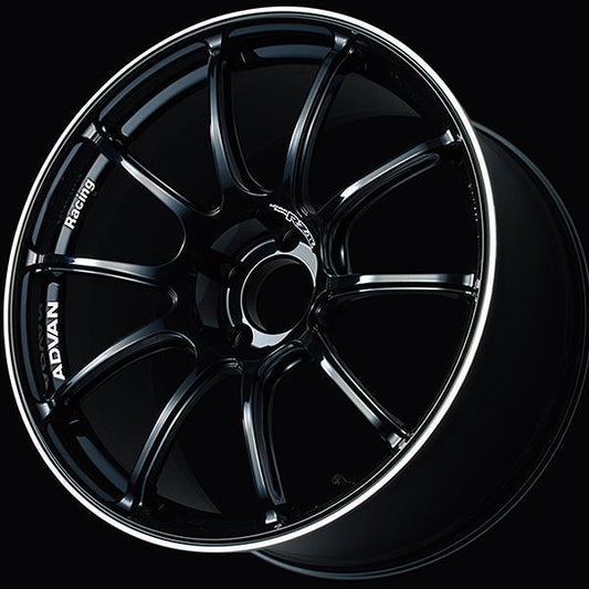 Advan RZII 18x8 +42 5x112 Racing Gloss Black Wheel - Universal (YAZ8G42MB)-avnYAZ8G42MB-YAZ8G42MB-Wheels-Advan-18x8-+42mm-5x112-JDMuscle