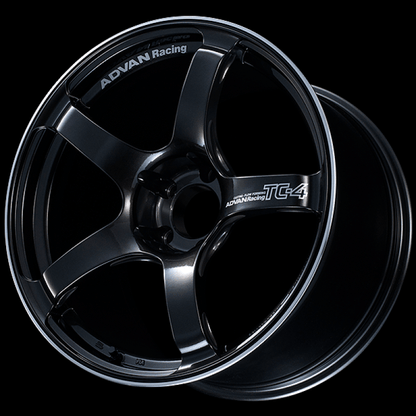Advan TC4 18x8.5 +45 5 - 100 Racing Black GunMetallic & Ring Wheel - JDMuscleNon - CategorizedavnYAD8H45DBGR