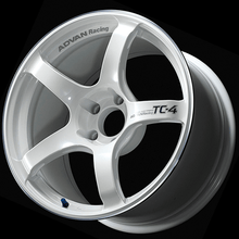 Advan TC4 18x9 +25mm 5 - 112 Racing White Metallic and Ring Wheel - JDMuscleNon - CategorizedavnYAD8I25MWMR