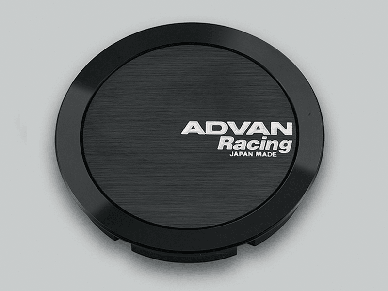 Advan Yokohama Racing Full Flat 63mm Centercap - Black - JDMuscleNon - CategorizedavnYV0332