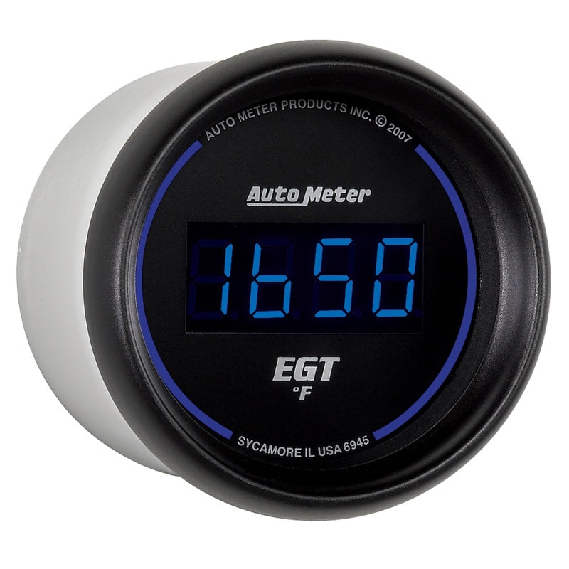 Autometer Cobalt EGT Exhaust Gas Temperature Gauge Digital Blue LED 52mm Universal | 6945