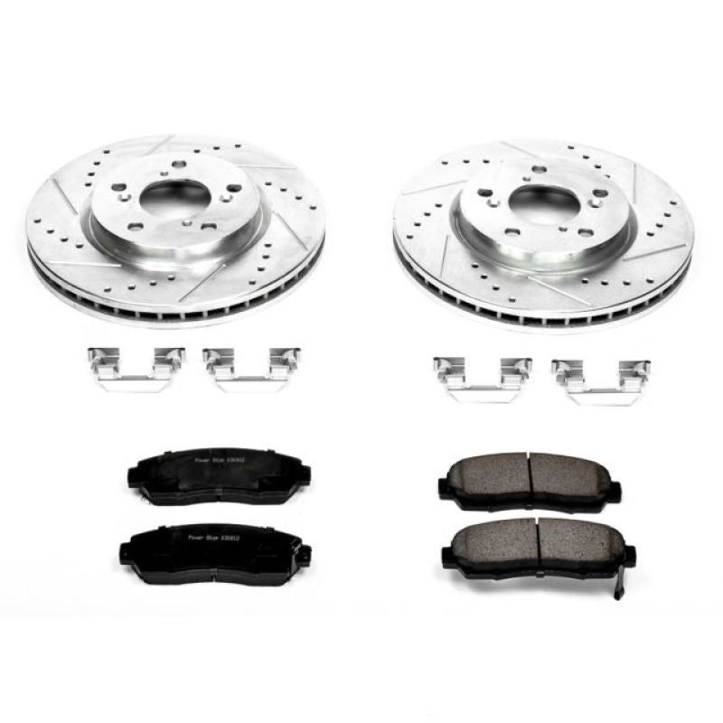 Power Stop Front Z23 Evolution Sport Brake Kit Honda Odyssey 2005-2010 | K2435