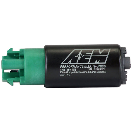 AEM 340lph E85-Compatible High Flow In-Tank Fuel Pump (65mm with hooks, Offset Inlet) (50-1215)-aem50-1215-50-1215-Fuel Pumps and Accessories-AEM Electronics-JDMuscle