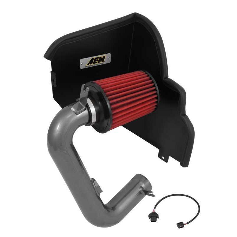 AEM Cold Air Intake Gunmetal Subaru WRX 2015-2019 (21-732C)-aem21-732C-21-732C-Cold Air Intakes-AEM Induction-JDMuscle