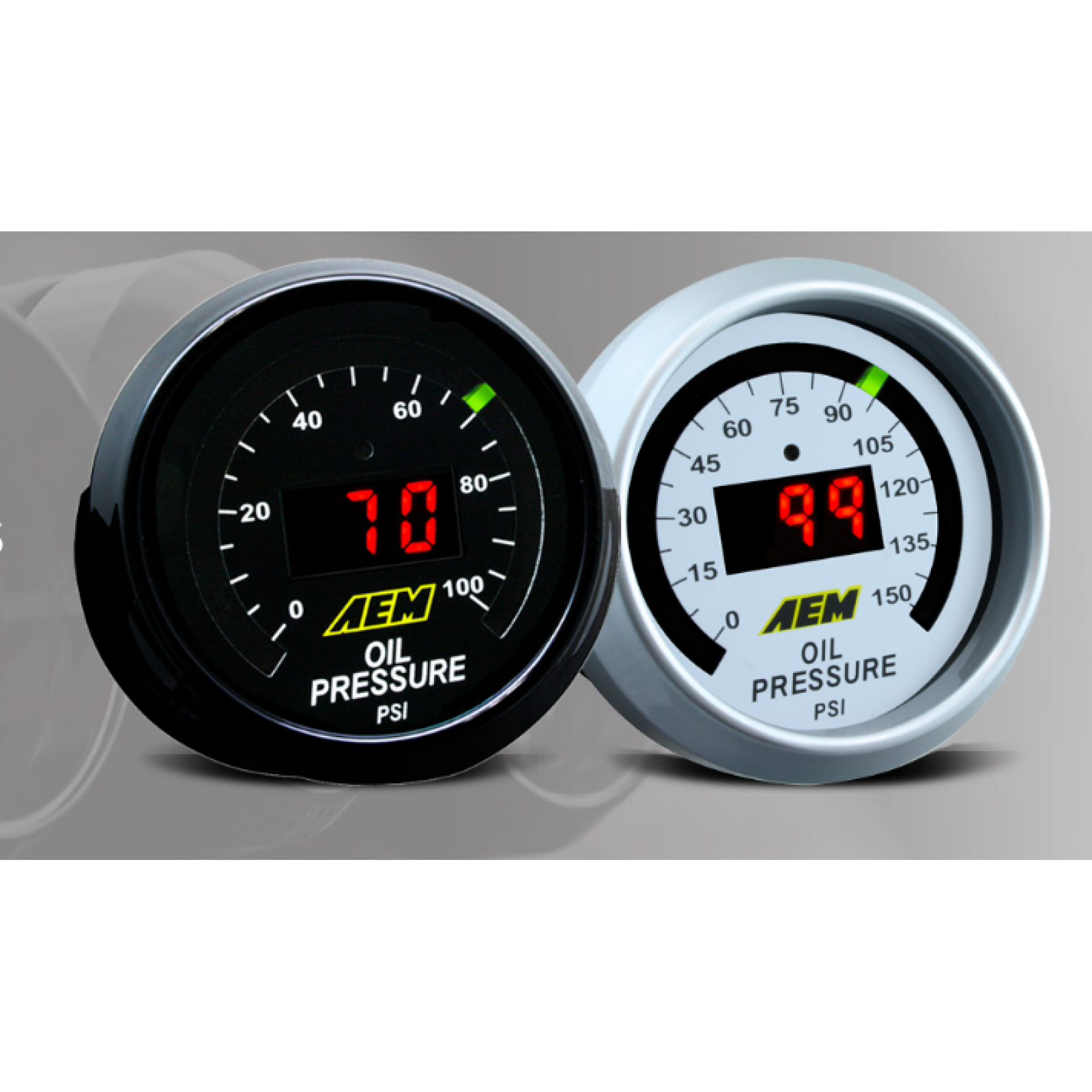 AEM Oil/Transmission/Water Temperature Gauge - 100-300˚F (30-4402)-aem30-4402-30-4402-Temperature Gauges-AEM Electronics-JDMuscle