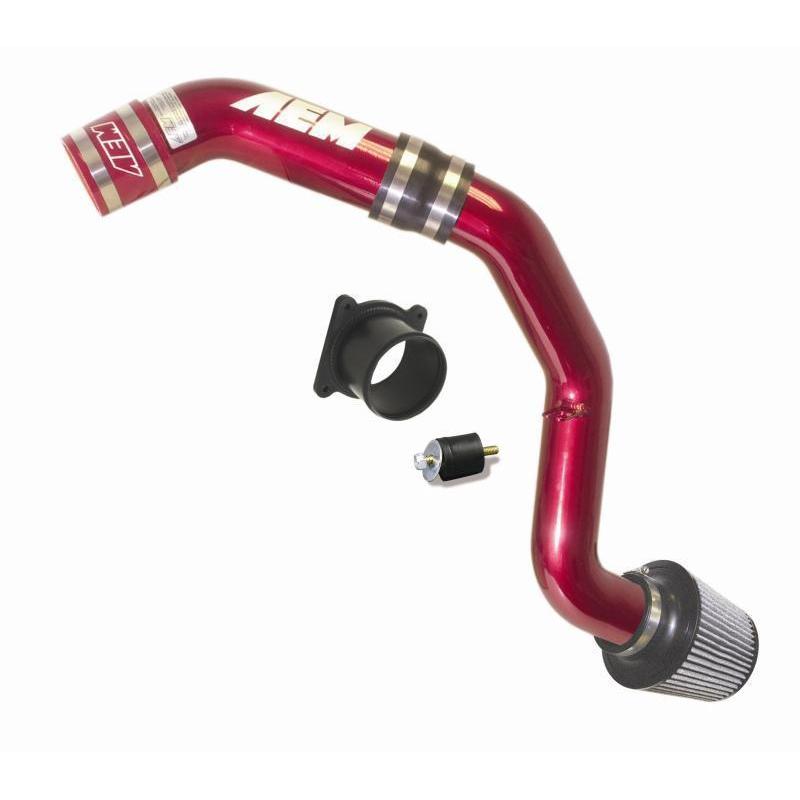 AEM Red Cold Air Intake Nissan 350Z 2003-2006 (21-547R)-aem21-547R-21-547R-Cold Air Intakes-AEM Induction-JDMuscle