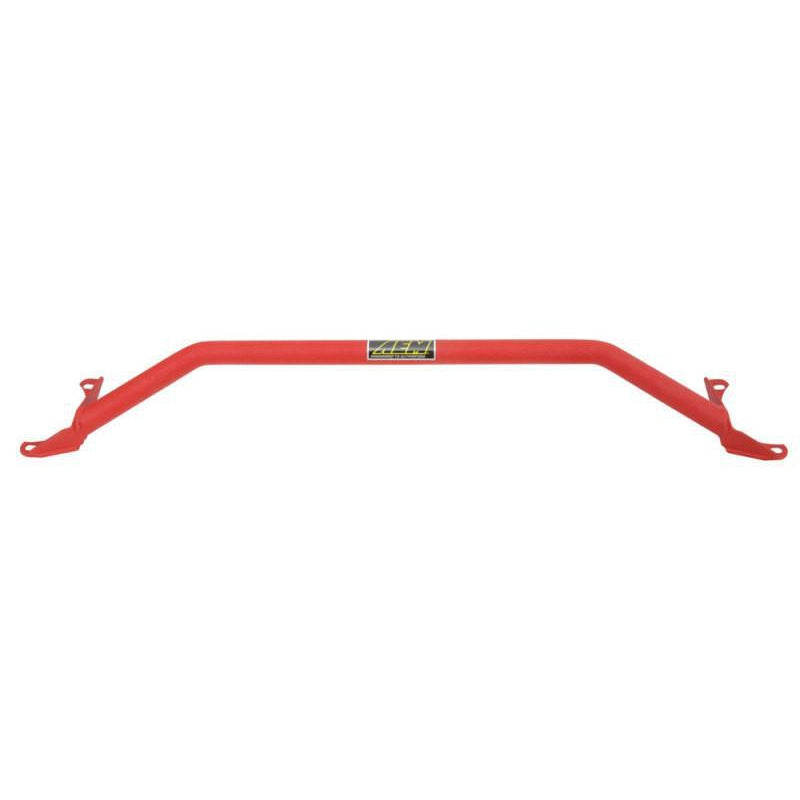 AEM Strut Bar Wrinkle Red Subaru WRX / STI 2009-2014 (29-0004WR)-aem29-0004WR-29-0004WR-Strut Tower Bars-AEM Induction-JDMuscle