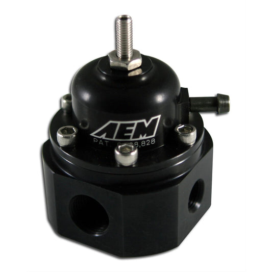 AEM Universal Adjustable Fuel Pressure Regulator (25-302BK)-aem25-302BK-25-302BK-Fuel Pressure Regulators-AEM Electronics-JDMuscle