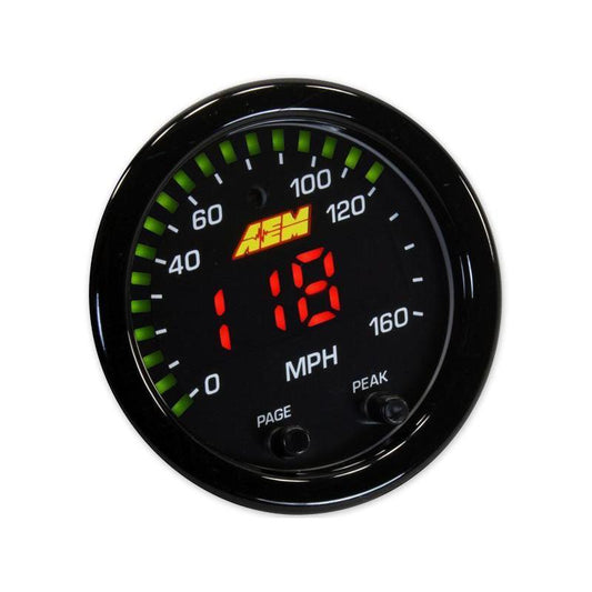 AEM X-Series 0-160 MPH GPS Speedometer Gauge - Universal (30-0313)-aem30-0313-30-0313-Tachometers-AEM Electronics-JDMuscle
