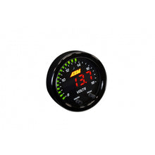AEM X-Series Volt Gauge 8-18V Black Bezel & Black Faceplate | 30-0303